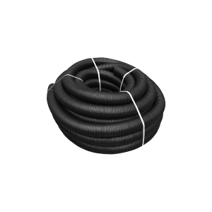 Труба дренажная гофрированная одностенная, с перфорацией, с фильтром, д.110 (50м)
