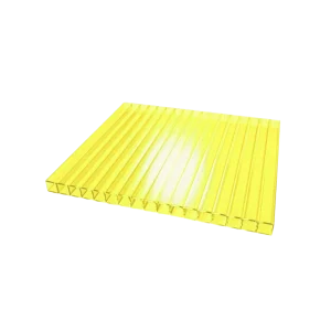 Сотовый поликарбонат GreenStone 6,0*2100*6000 мм желтый 0,75